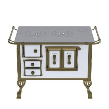 Imagem de FOGAO A LENHA N 2 COLONIAL BRANCO SEM TAMPA SD