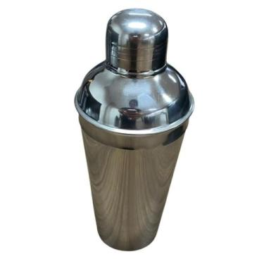 Imagem de Coqueteleira de Drinks em Inox, 500 ml, Acabamento Cromado com, para Preparo de Coquetéis e Bebidas