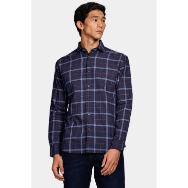 Imagem de Camisa Aramis Slim Flame Xadrez Navy Marinho-Masculino