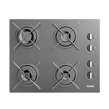 Imagem de Cooktop 4 Bocas a Gás Automático Vidro Preto Bivolt CD060BEUNA Consul