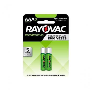 Imagem de Pilha Recarregavel Eco Aaa Com 2 600mah 55902