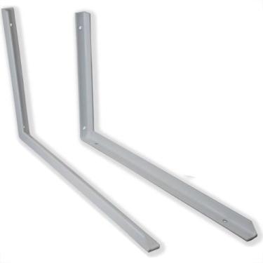 Imagem de Suporte Prateleira Hayner Reforcada Smf Branca 30Cm Par 801497
