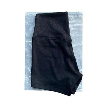 Imagem de Shorts De Yoga Femininos De Cintura Alta, Ajuste Slim, Efeito Levanta 