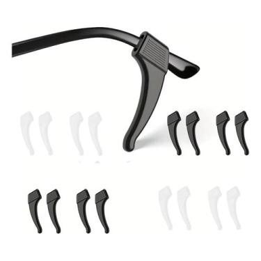 Imagem de 10 Travas Silicone Antideslizante Suporte Para Óculos Preto - Palaziun