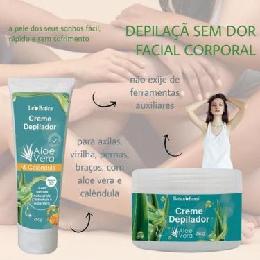 Imagem de Creme Depilação Corporal Virilha Axila Corpo E Gel Calmante - Lucys
