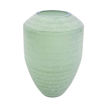 Imagem de Vaso Decorativo De Vidro Verde Fosco P 23x16cm Lucatti