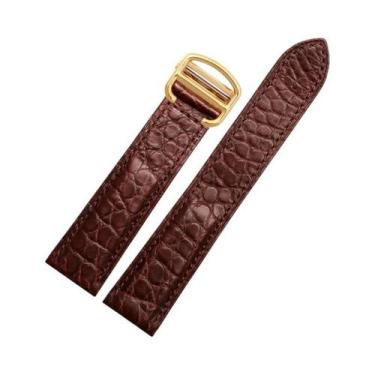 Imagem de Pulseira De Couro Genuíno Masculina Preta, Marrom E Azul Para Relógios