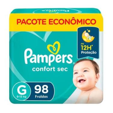 Imagem de Fraldas Pampers Confort Sec G 98 Unidades, G, 98