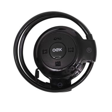 Imagem de FONE DE OUVIDO BLUETOOTH OEX HS308 SPIN ESPORTIVO PRETO-Unissex