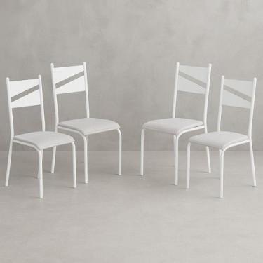 Imagem de Conjunto 4 Cadeiras para Cozinha e Sala de Jantar - MBM DECOR