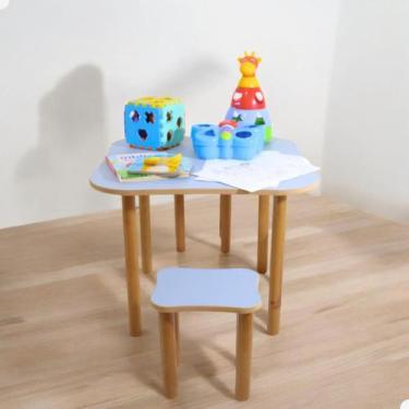 Imagem de Mesa Infantil de Atividades Desenhos Com 2 Cadeiras Playground Infanti