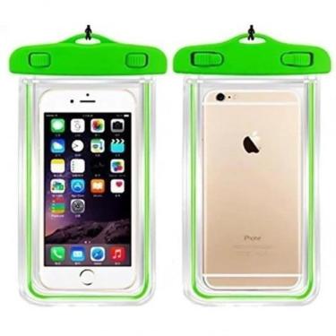 Imagem de Capa Bolsa Celular A Prova D'água Proteção Chuva Verde Claro