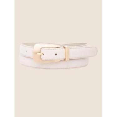 Imagem de Cinto Feminino Fino Fivela Alongada Premium Moda Versátil-Feminino