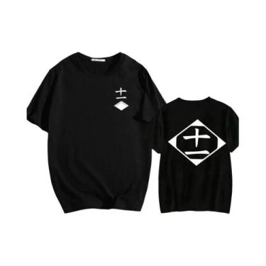 Imagem de Camiseta De Algodão Unissex Bleach Zaraki Kenpachi Com Gola Redonda E 