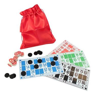 Imagem de Jogo De Bingo Globo, Cartelas E Marcadores Diversão Família - - Kadê, 