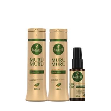 Imagem de Kit Haskell Murumuru Shampoo 300ml + Condicionador 300ml + Néctar  Nut