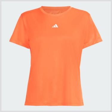Imagem de Camiseta Adidas Treino Básica Feminina Laranja, P