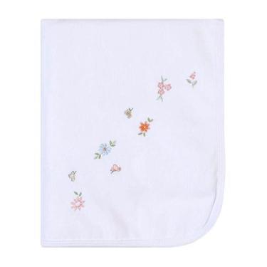 Imagem de Manta Bordada Papi Forrada Floral 1,00m x 0,80cm