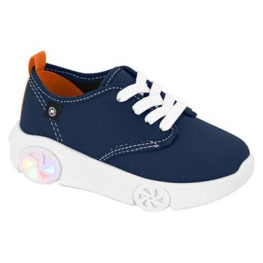 Imagem de Tenis Molekinho 2632.104 Led Rodinha Infantil, Marinho, 21
