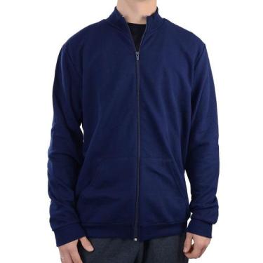 Imagem de Jaqueta Masculina Fico Moletom Azul Marinho - 00827, G