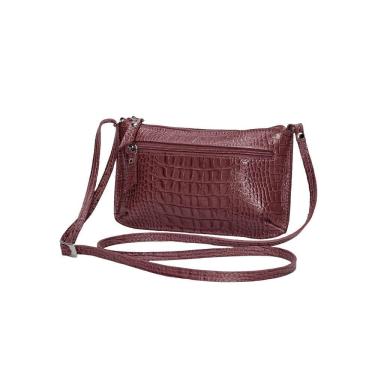 Imagem de Bolsa Transversal Mini Pequena Tiracolo Feminina Lateral Couro 