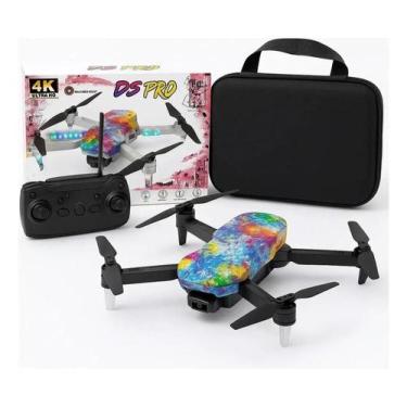 Imagem de Drone Câmera Dupla HD 2 Baterias Rotação 360º LordTec D5Pro, Preto