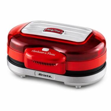 Imagem de Grill elétrico ariete party time retrô 1200w vermelho 220v 00c020500ar