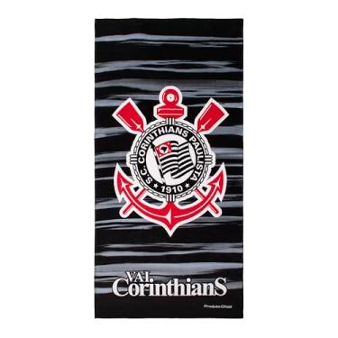 Imagem de Buettner Toalha de Banho Futebol Estampada Veludo 1,40m x 70cm
