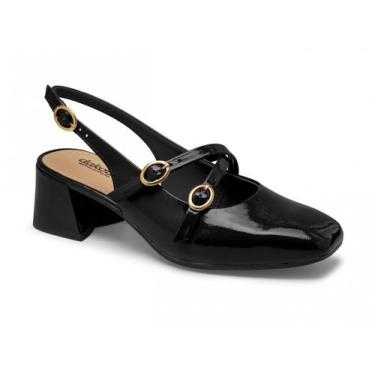 Imagem de Sapato Salto Bloco Aberto Dakota D0081 Feminino, Preto, 36