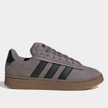 Imagem de Tênis Couro Adidas Grand Court Alpha Masculino, Cinza, 42