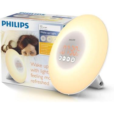 Imagem de Despertador luminoso Philips HF3500 Branco
