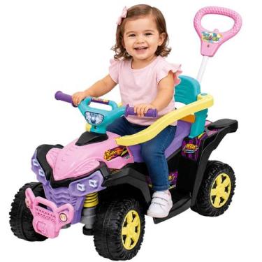 Imagem de Quadriciclo Infantil de Empurrar e Passeio Maral Baby Quad Rosa