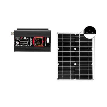 Imagem de Inversor De 6000W 12V Para 220V Com Controlador De 30A E Painel Solar 
