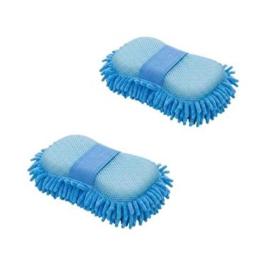 Imagem de Esponja De Microfibra Para Lavagem De Carros, Escova De Detalhamento, 