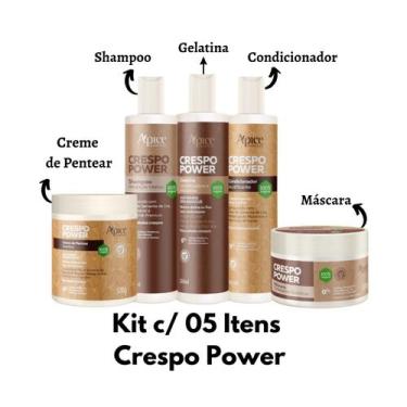 Imagem de Kit Crespo Power Apice Tratamento Capilar Completo 05 Itens