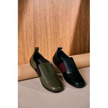 Imagem de Sapato Couro Elástico Preto - Daflon, 39