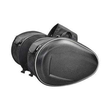 Imagem de Bolsas De Selim Impermeáveis Para Capacete De Moto E Capa De Chuva Par