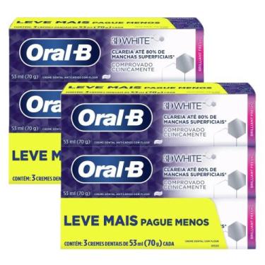 Imagem de Kit 2 Creme Dental Oral-B 3D White Leve Mais Por Menos 3 Unidades com 