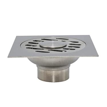 Imagem de 1 unidade de a?o inoxid¨¢vel banheiro chuveiro ralo sif?o ralo rede pia pia peneira garagem piso chuveiro peneira de cabelo, h