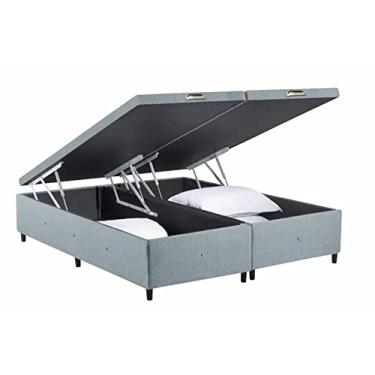 Imagem de Box Baú Premium Linho Cinza Queen - SONO DESIGN