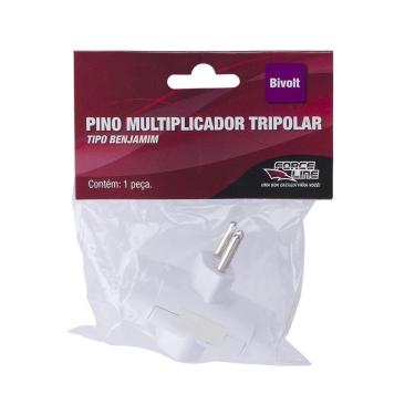 Imagem de Pino Adaptador Tipo Benjamim Tripolar Force Line