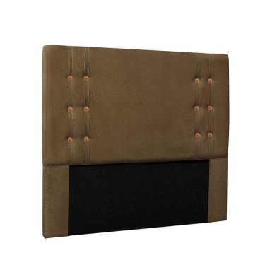 Imagem de Cabeceira Gênova Para Cama Box Solteiro 90 Cm Suede - D`rossi Cor Caramelo