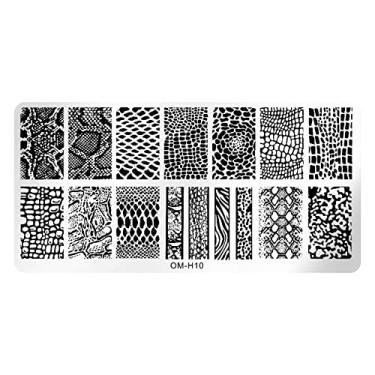 Imagem de Modelo De Unha Padrão De Carimbo De Unha Textura Textura Modelo De Impressão Ferramenta De Estampagem De Unhas Para Manicure Salon Home Halloween Natal