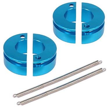 Imagem de 2 conjuntos de embreagem de sapatos de liga de alumínio da ShareGoo com peças de atualização de mola para HSP Axial HPI Traxxas Himoto Wltoys 1/10 Nitro RC On/Off Road Buggy Car Truck, azul