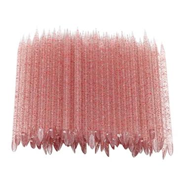 Imagem de Empurrador de cutícula descartável, 100 peças, bastões de plástico para cuidados com as unhas, bastão de limpeza de cutículas, manicure e pedicure para unhas para homens e mulheres, salão doméstico