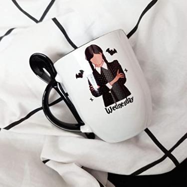 Imagem de Criattivis Caneca de Colher Vidro Preto 300ml Wandinha