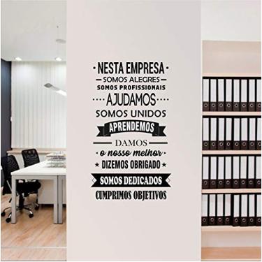 Imagem de Adesivo De Parede Frase Motivacional Empresa 90cmx 50cm