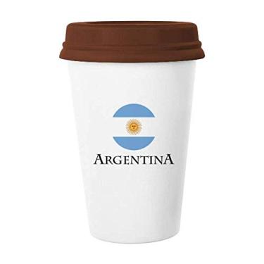 Imagem de Caneca de cerâmica com a bandeira da América do Sul do futebol argentino