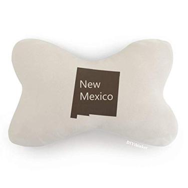 Imagem de DIYthinker Novo México EUA Mapa Contorno Carro Acabamento Pescoço Decoração Almofada Almofada Almofada Apoio de Cabeça