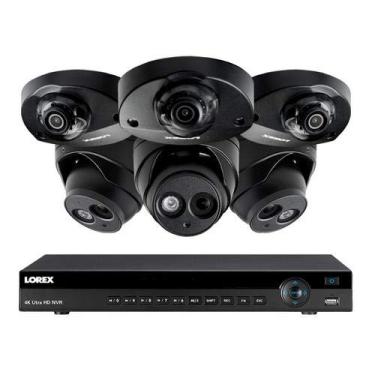 Imagem de Lorex 4KHDIP833AN, 8 Sistema NVR Canal com 6 câmeras de áudio ao ar livre